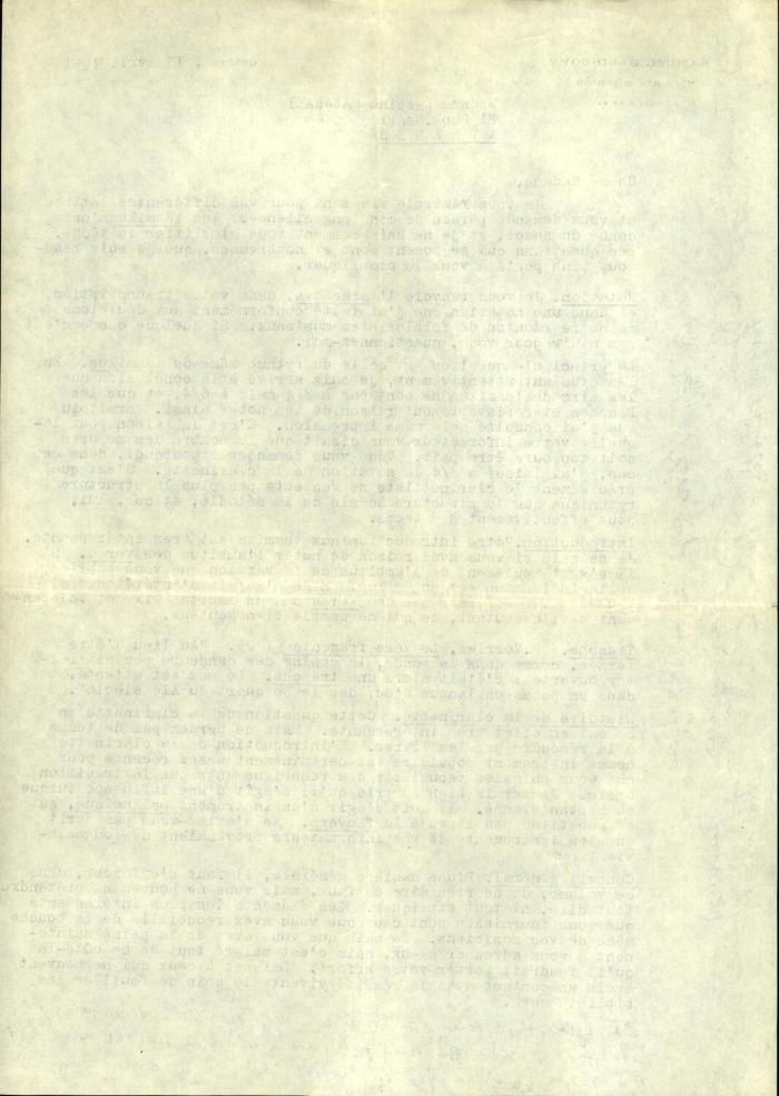 Δακτυλογραφημένη επιστολή του Samuel Baud-Bovy προς τη Δέσποινα Μαζαράκη